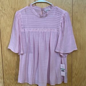 Nanette Lepore petunia pink blouse large, never worn with tags